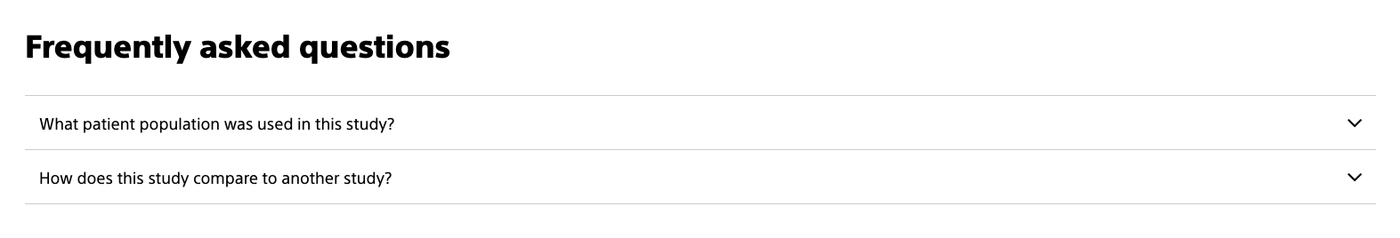 FAQ module example.