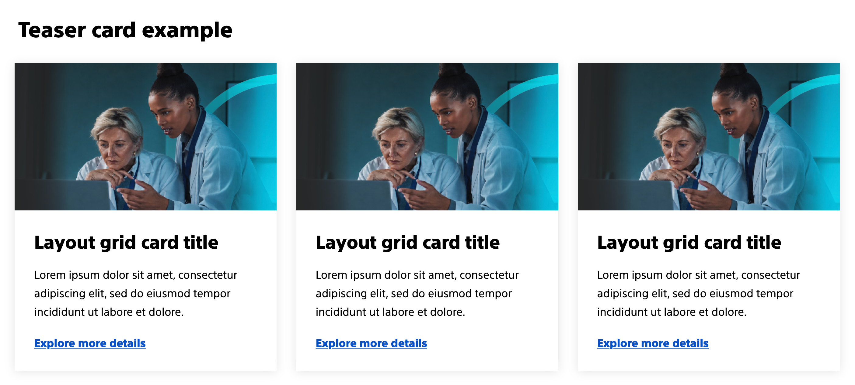 Layout grid example.