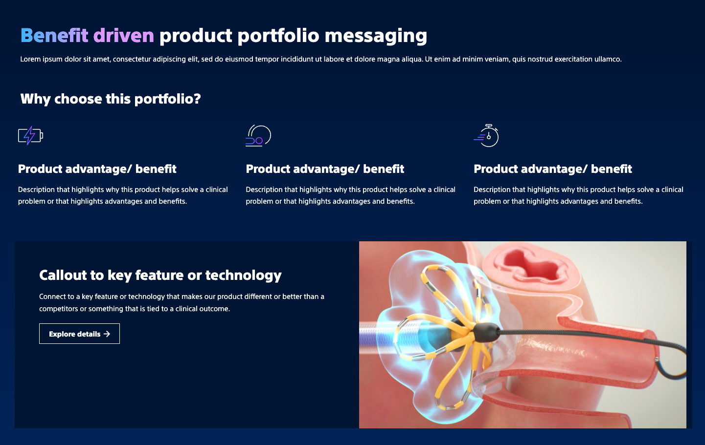 Advantages and benefits.