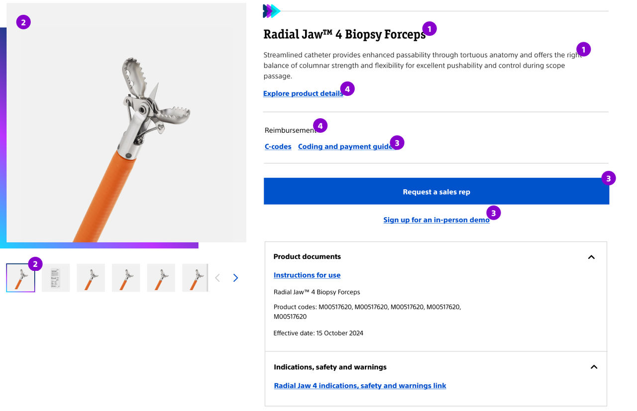 Product detail page annotations without attributes.