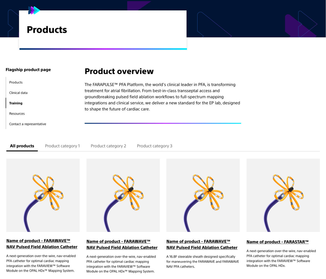 Product page.