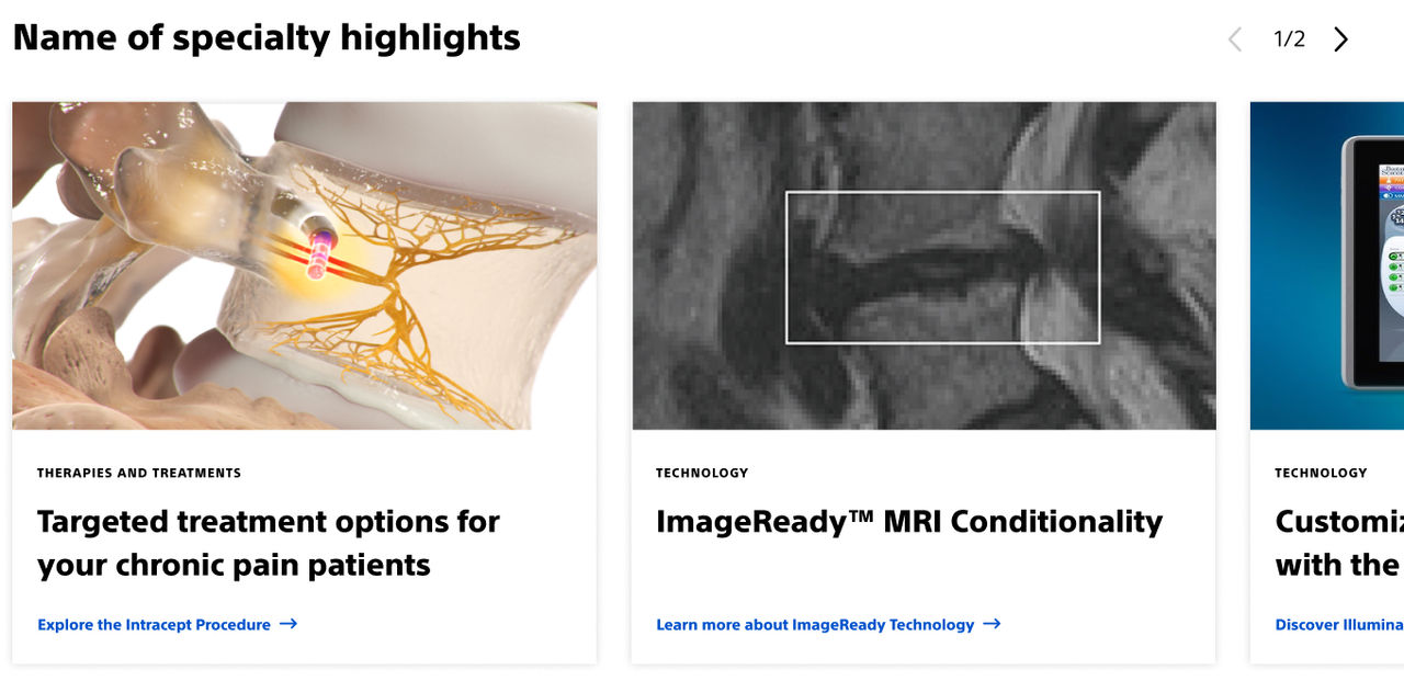 Med specialty highlights.