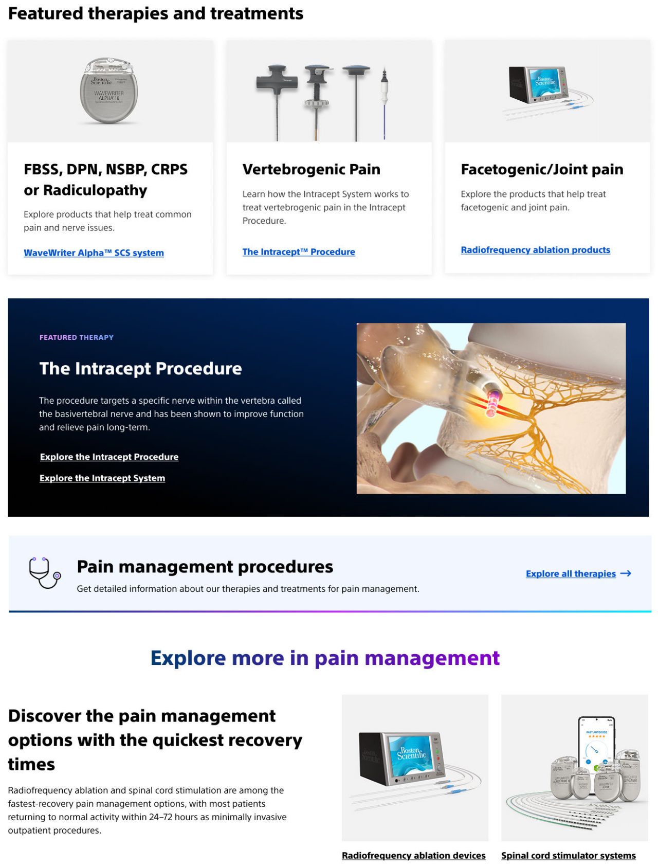 Flexible content section.